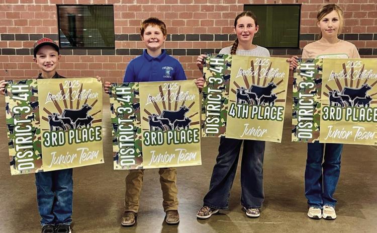 Childress County 4-Hers compete in Ag Product ID,Livestock Skill-A-Thon contests