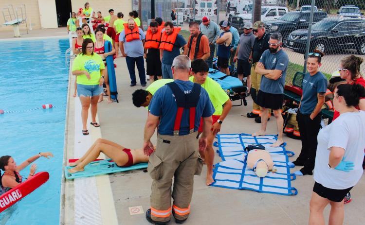 First responders take part in water rescue training