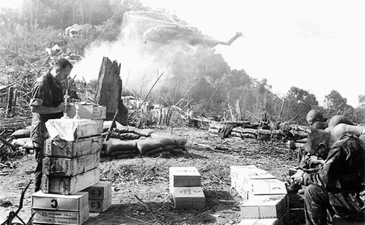 On the wall of the Vietnam War exhibit in the National Museum of the Marine Corps in Quantico, Va. is this picture taken Jan. 26, 1969, by Marine Pfc. C.E. Sickler Jr. Photo Courtesy of Floyd A. Killough Collection