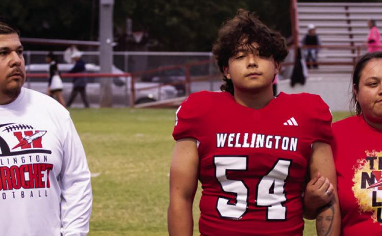 On Friday, Nov. 1, Wellington High School recognized members of the Class of 2025 who are active in band, cheerleading, cross country and football. Timothy Cantu is the son of Daniel Cantu and Clara Westmoreland. He has played varsity football for the Rockets for one year.