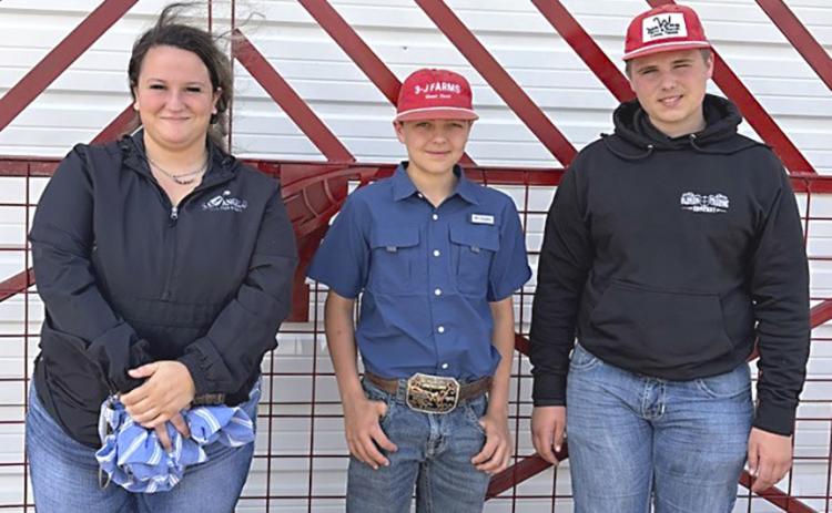 Wellington Future Farmers of America (FFA) members competed Friday, April 10 at the Area 1 Cotton Judging Contest in Slaton where they placed seventh overall. From left: Brecklyn Powell, ninth high individual; Wade Patterson; Kane Waters.