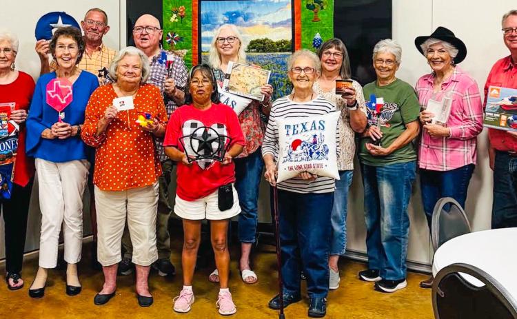 WSCC ‘Texas’ bingo winners exhibit prizes