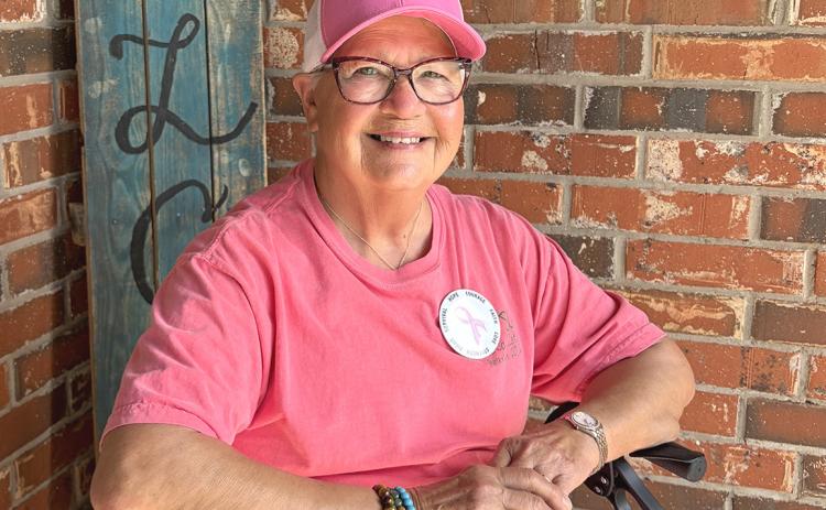Martha Keener, who makes her home at Wellington Care Center (WCC), said she is honored to be featured in the Intrepid for Breast Cancer Awareness Month. INTREPID PHOTO / BEV ODOM