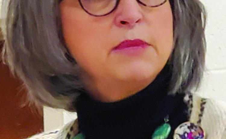 Memphis ISD’s Leigh Ann Hawthorne presents Lions Club program