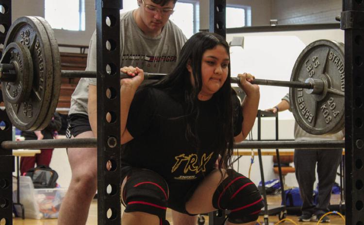 Lady Cyclones compete in Childress powerlifting meet