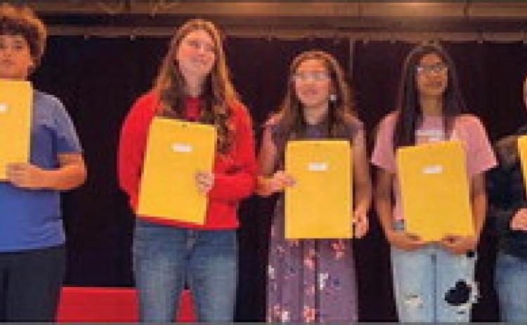 Wellington Elementary fifth graders earn honors