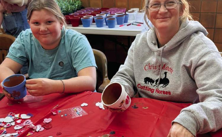 Childress County Heritage Museum puts ‘plant’-astic spin on Valentine’s Day crafting