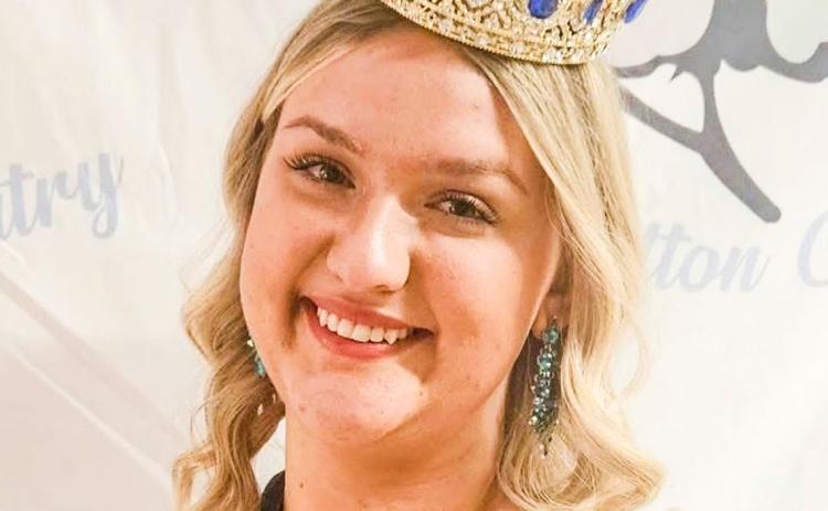 Chloe Williams, of Altus, Okla., won the inaugural Miss Cotton Country Collegiate Pageant title in 2025. Since 2005, the Miss Cotton Country Pageant promotes the cotton industry, not only in Harmon County, but the surrounding area as well. Miss Cotton Country