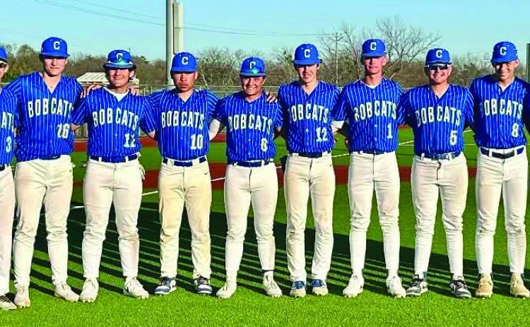 The Childress Bobcats take a 2-2 finish in the Bowie Tournament Thursday, March 6-Friday, March 7 in Bowie, amassing wins over Henrietta, 7-4, and Vernon, 8-2, and taking loss to Grand Saline, 7-4, and Bowie, 11-4. By Elizabeth Tanner Courtesy Photo