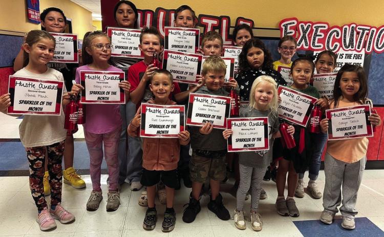 Wellington Elementary students achieve Hustle Award