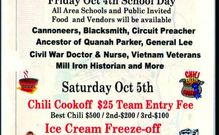 The Fourth Annual Rocky Sprott Living History Weekend will take place Friday, Oct. 4 and Saturday, Oct. 5 at Powell Park in Wellington. Courtesy Image