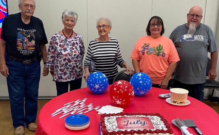 Wellington seniors observe July birthdays
