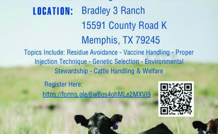 Beef Quality Assurance Training to be held at Bradley 3 Ranch