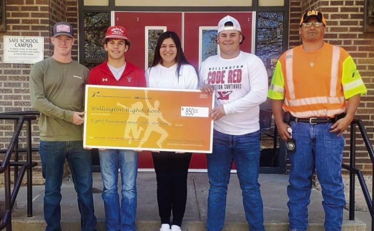 Wellington High School takes bronze in TxDOT’s 2023 Project Celebration contest