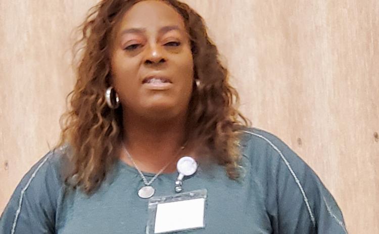 The Memphis Lions Club welcomes new Memphis Convalescent Center Administrator Victoria “Tori” Cisse Wednesday, June 4 at the Memphis Community Center. Cisse presented a program to the Lions, as well as joined the club. Courtesy Photo