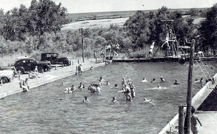 Photos Courtesy of the Collection of John R. Ballew Wilson’s Pool was built in the early 40s.