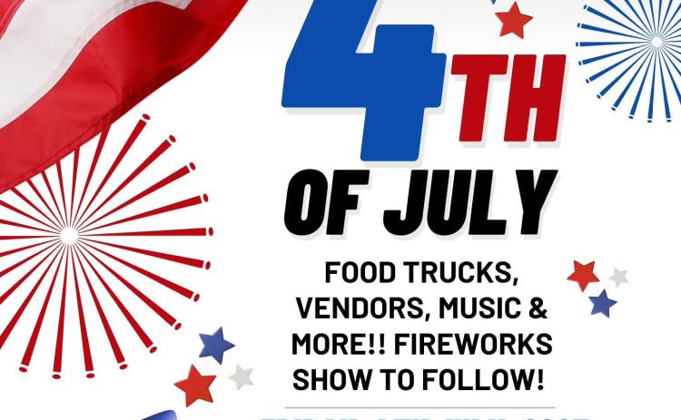 The Fourth of July Party in the Park, including vendors, live music, a kids’ parade, fireworks and more, will begin at 5 p.m. Friday, July 4 at Fair Park in Childress.