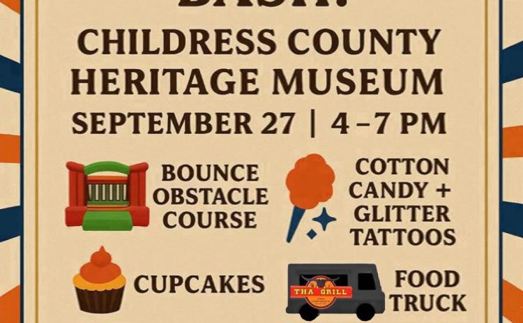 Childress County Heritage Museum will celebrate the birthday of their building — originally the Childress Post Office — during a 90th Birthday Bash from 4-7 p.m. Saturday, Sept. 27.