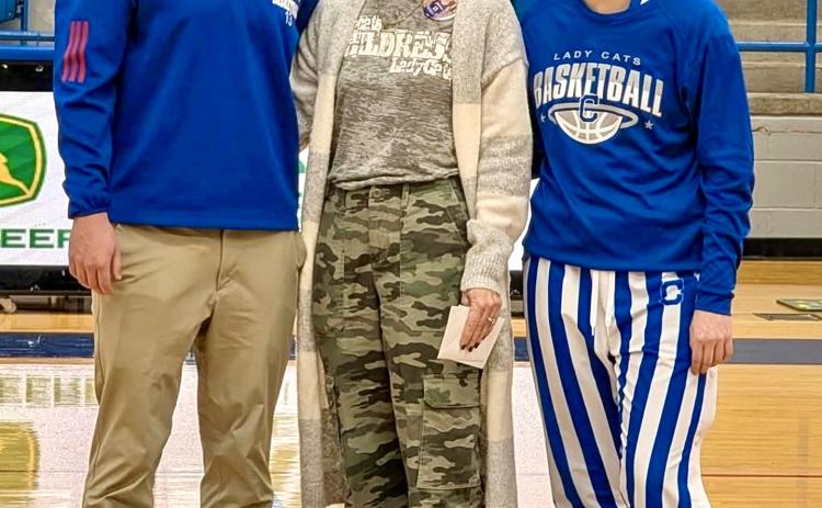 Childress High School juniors Crewz Keys, left, and Sara Davis, right, were recently named the McDonald’s Big Mac of the Week, announced Wednesday, Jan. 21. Back from a shoulder injury sustained in the early season, Davis went 7-of-8 from the three-point line her first two games back on the floor, while Keys has averaged 15 points per game since the Bobcats began district play.