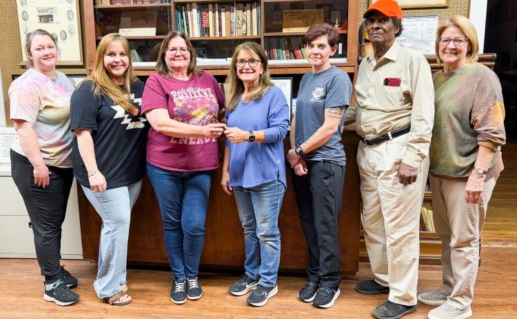 In an election of new Collingsworth County Chamber of Commerce officers on Monday, Feb. 9 at Collingsworth County Museum, Cindy Weatherly assumes the presidency position, previously held by Karen Caldwell for several years.
