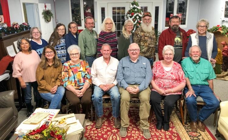 Still attired in Christmas décor, the Collingsworth County Board of Directors and volunteers met for a bi-monthly meeting Monday evening, Jan. 12 in the Ellis Art Center. Items for discussion included the 250th anniversary of the United States and the 150th anniversary of Collingsworth County.