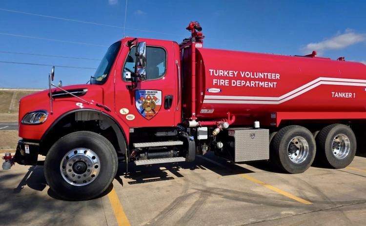 The Turkey Volunteer Fire Department (TVFD) recently received their first new tanker truck in four decades, thanks to a grant from the Texas A&M Forest Service, as well as community donations.