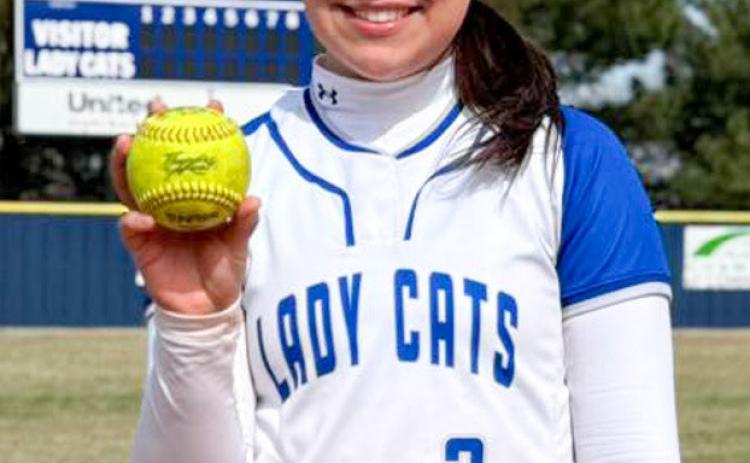 Childress’ Journey Prince hits her sixth homerun of the season in the Lady Cats’ win over Bushland Monday, March 16 in Childress. Childress Bobcat Boosters