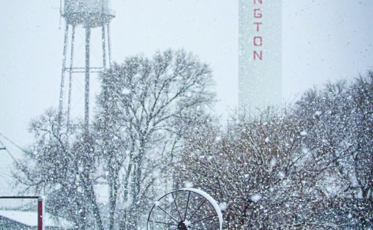 Photographer Harley Warrick, of HZW Media, captures the essence of a smalltown Wellington Skyrocket snow day Saturday, March 8. Collingsworth County received onetwo inches of moisture as huge snowflakes blanked the area throughout the day with temperatures hovering around 32 degrees. HZW Media