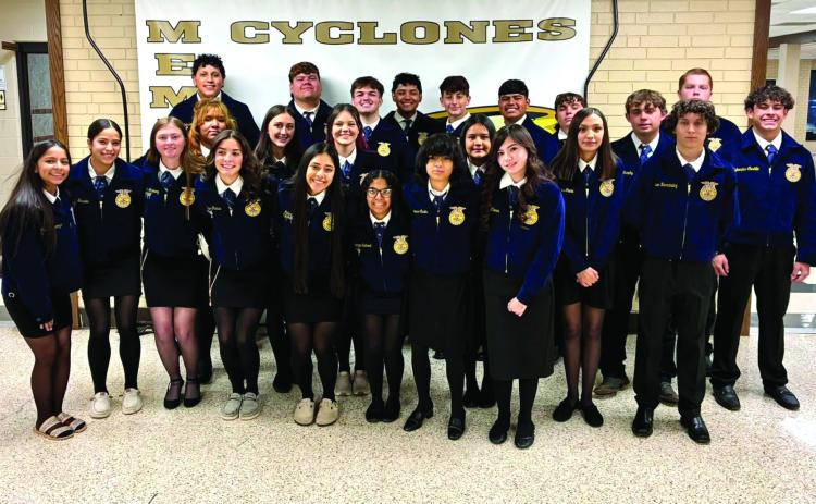 Memphis High School Future Farmers of America (FFA) members compete in the Greenbelt District Leadership Development Events (LDEs) Monday, Nov. 10 in Memphis. Memphis ISD