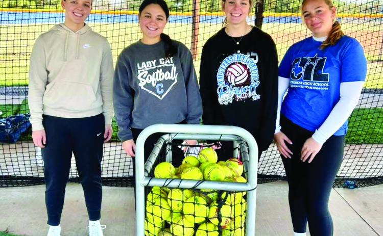 The Childress Lady Cats are gearing up for softball season, hitting the batting cages Wednesday, Nov. 26. The varsity Lady Cats will scrimmage at 4 p.m. Tuesday, Jan. 27 in Childress to open the season. Childress Bobcat and Lady Cat Sports