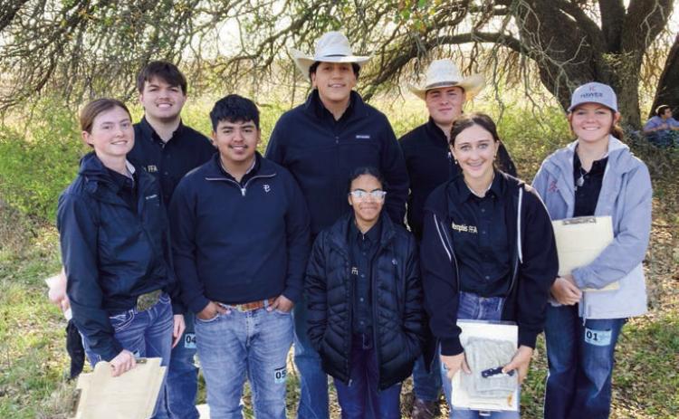 Memphis High School Future Farmers of America (FFA) Land and Homesite teams compete in the 53rd Annual Tarleton State Invitational Career and Development Events (CDEs) Thursday, March 27 in Stephenville. Memphis ISD