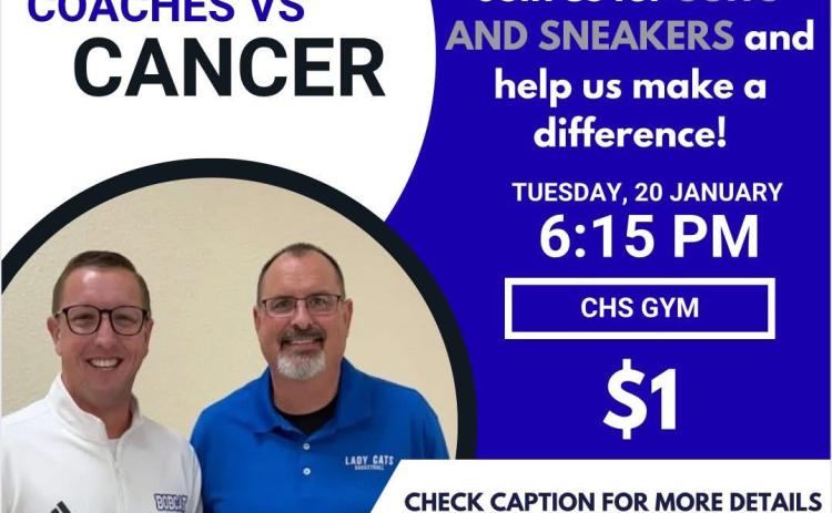 Childress and River Road High Schools will team up to honor those affected by cancer during Coaches vs. Cancer Suits and Sneakers Week, a nationwide event when basketball coaches across the country unite for a common cause — ending cancer as we know it. Childress Bobcat Boosters