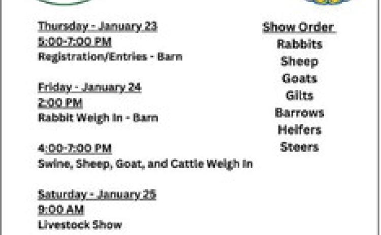 Hall County Livestock Show to welcome exhibitors this weekend