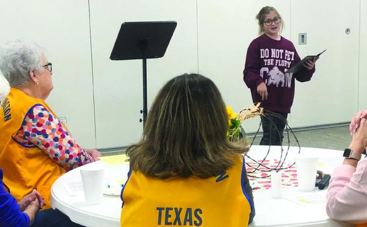 Henard practices poetry piece forWellington Lions