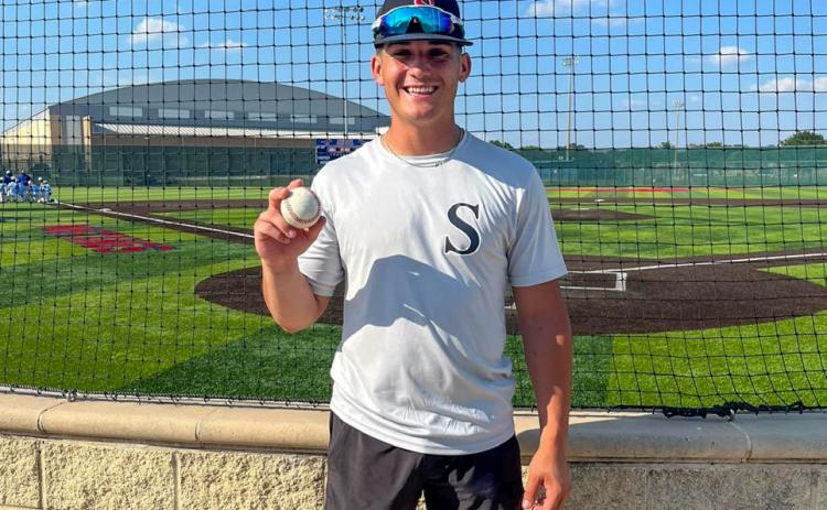 Childress Bobcat Colton Teichelman plays in the Five Tool Texas North Texas Showdown Satellite Series Thursday, June 13-Sunday, June 16 in Dallas-Fort Worth. Courtesy Photo