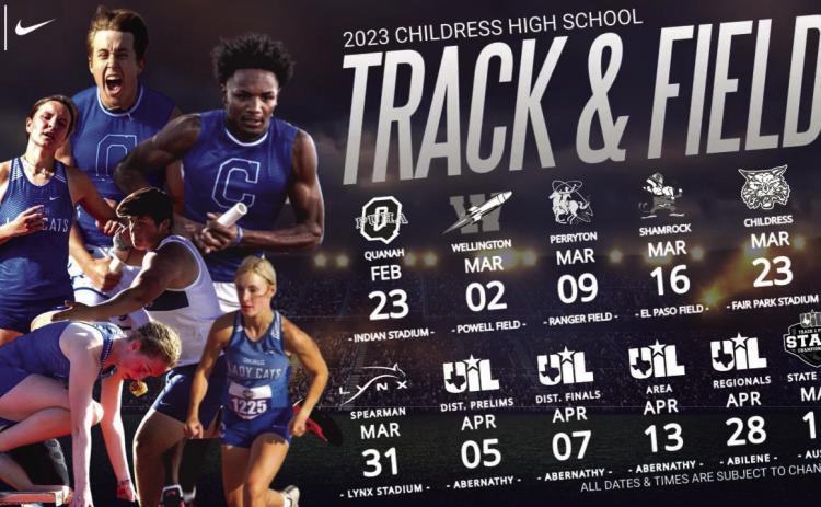 Childress High School announces track and field schedule