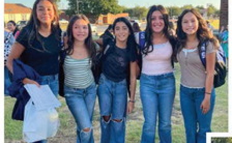 Childress Junior High School students celebrate busy first week of school