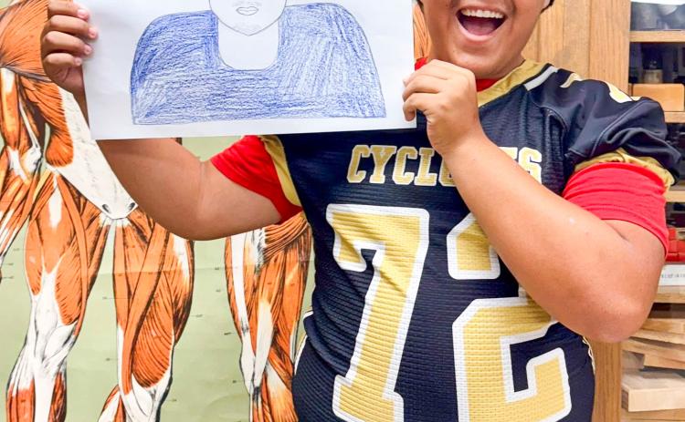 Art students create selfportraits
