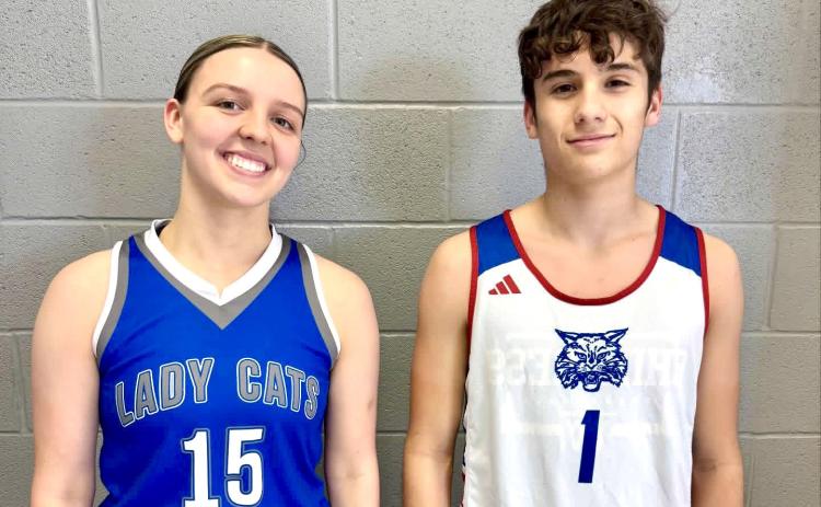 Childress’ Landry Hunter and Dylan Moore were recently named the McDonald’s Big Macs of the Week, announced Wednesday, Jan. 14. Hunter, a freshman, led the Lady Cats with 14 points against a tough loss to Bushland on Tuesday, Jan. 13, while Moore, a junior, has taken over as the starting point guard for the Bobcats, aiding the team to a 3-0 record in his first three games. Childress Bobcat Boosters