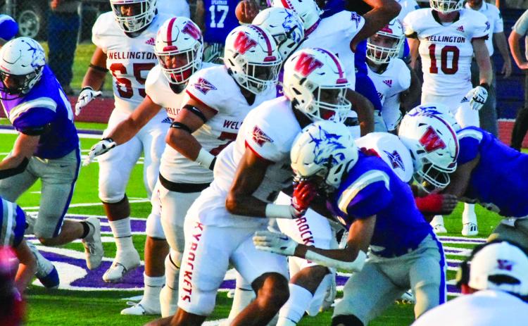 The Skyrockets push back the Lynx in the gut-wrenchingly close game, where Wellington trailed most of the game, but ultimately took home the win by one point, 14-13. Photo Courtesy of Lisette Nevarez