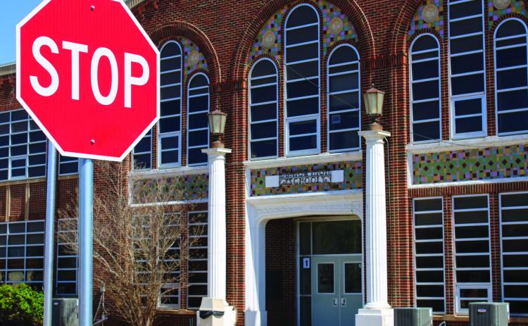 All-way stop recently introduced at Childress Junior High