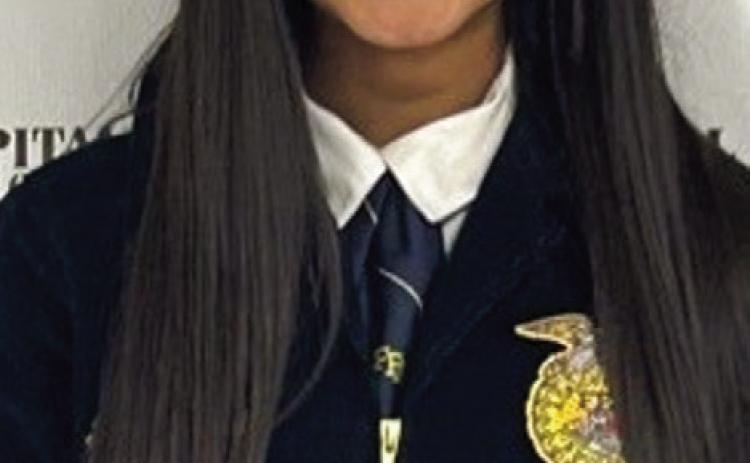 Wellington High School junior Lisette Vela earns the office of Greenbelt District Future Farmers of America (FFA) treasurer for the 2023-2024 officer team. Courtesy Photos
