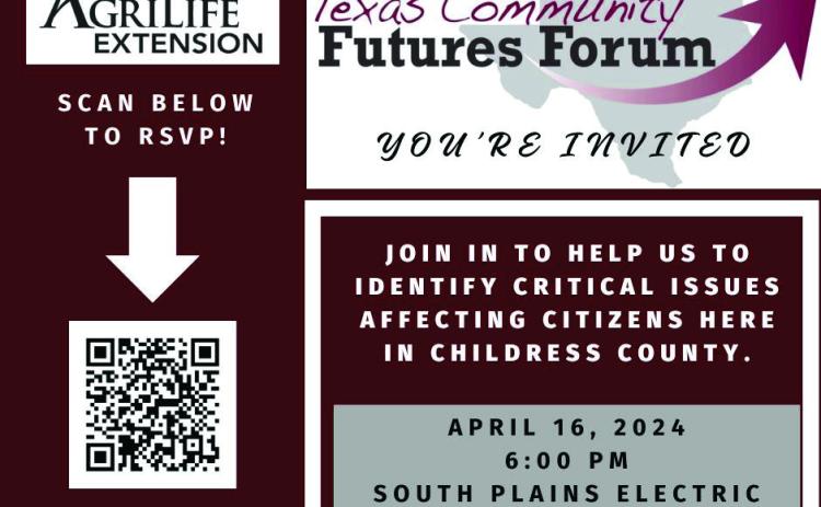 Reminder: Texas Community Futures Forum planned for Tuesday