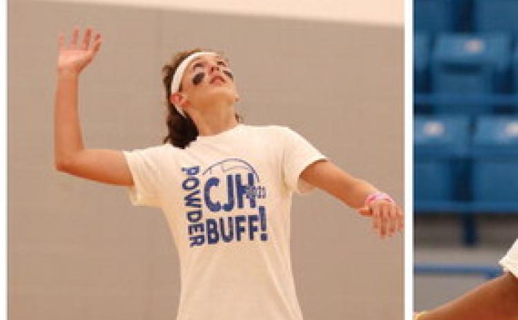 Bobkittens compete in powderbuff volleyball