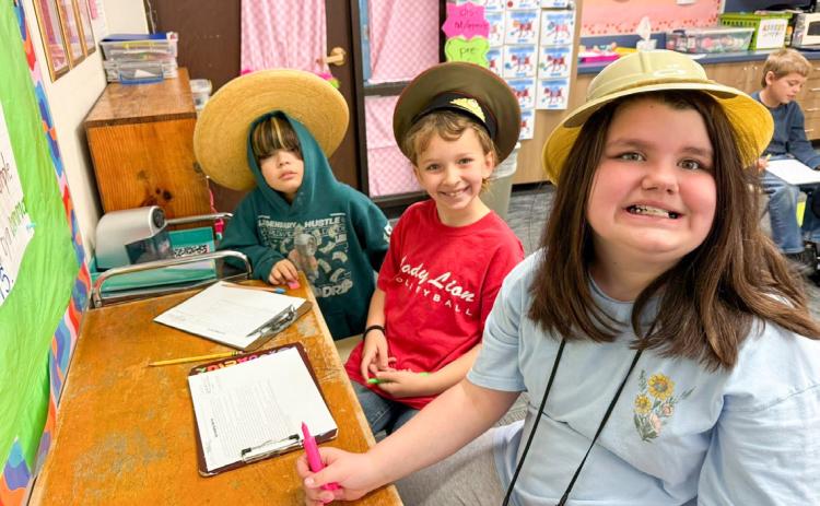 Childress Elementary School puts on their thinking caps