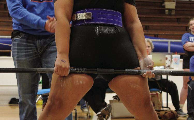 Lady Cats, Lady Cyclones compete at Childress powerlifting meet