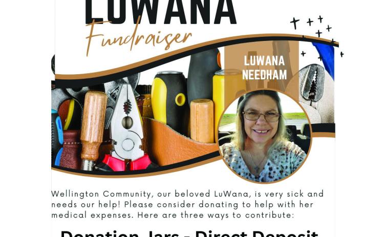 LuWana Sain Needham, a Wellington native and longtime employee of Barlett’s Lumber &amp; Hardware, is experiencing extensive health issues. A fundraiser has been organized, offering three different options to give. Needham and her family expressed their gratitude to the Wellington community for the love and support. Courtesy Image
