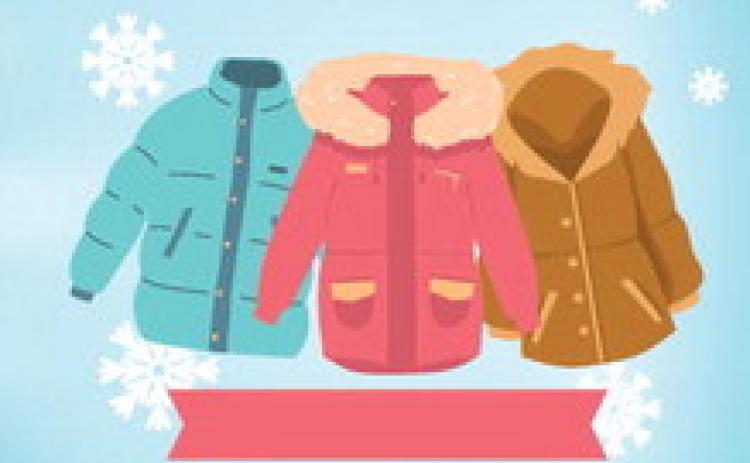 New and lightly used coats can be dropped off at any Childress County Christmas Sharing Winter Coat Drive donation box, including Childress Elementary School, Childress Junior High School, Childress High School, Childress Chamber of Commerce, Childress Regional Medical Center, Childress Church of Christ, Childress Methodist Church, Calvary Baptist Church, First Baptist Church and Walmart, through Friday, Nov. 11. Graphic Courtesy of Childress County Christmas Sharing