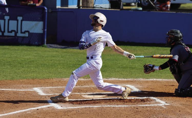 Childress’ Nick McMinn swings against the Abernathy Antelopes Saturday, April 1. Photo by Childress High School Yearbook Staff
