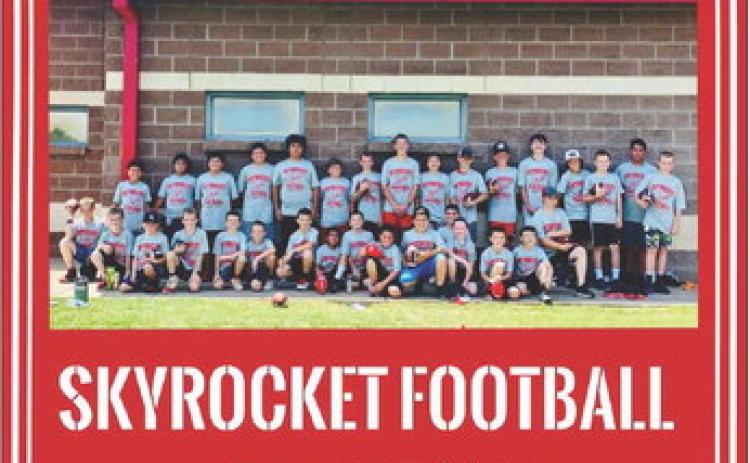 Football campers learn Skyrocket traditions